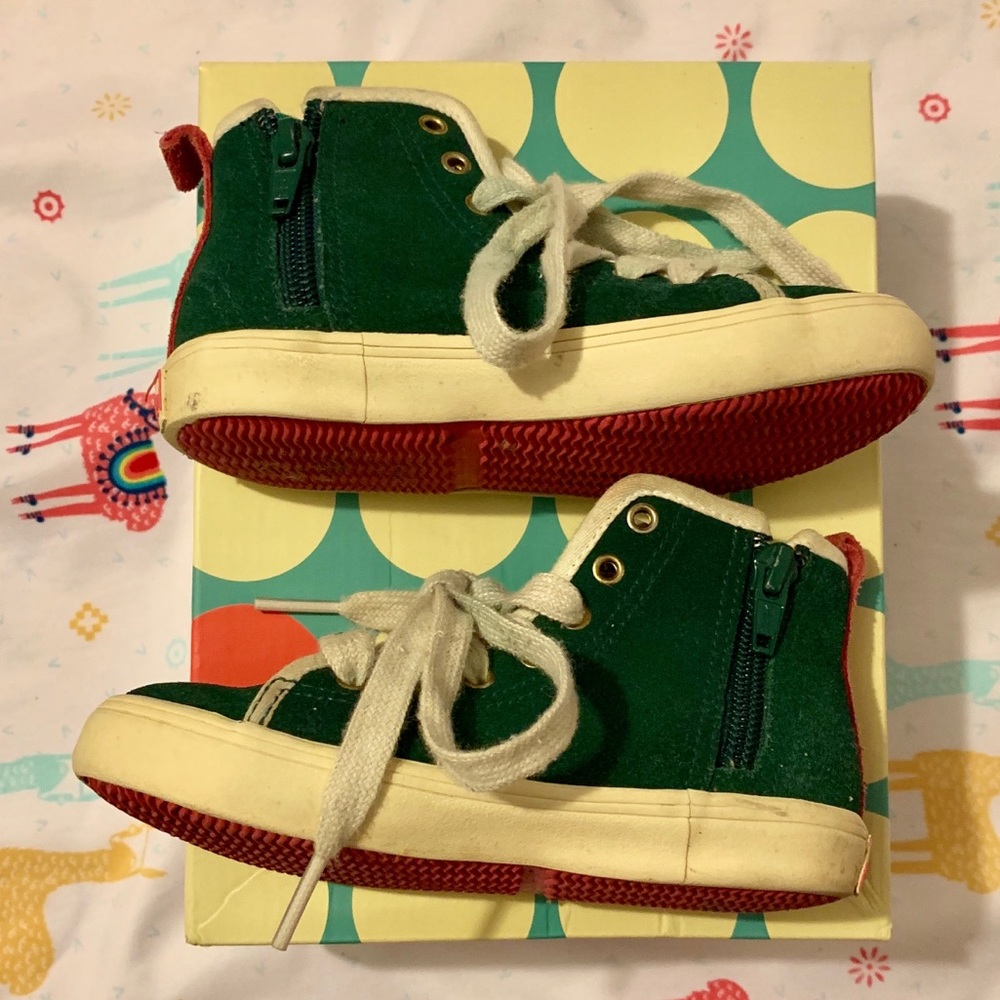 Mini Boden suede leather high tops size EU25 US9
